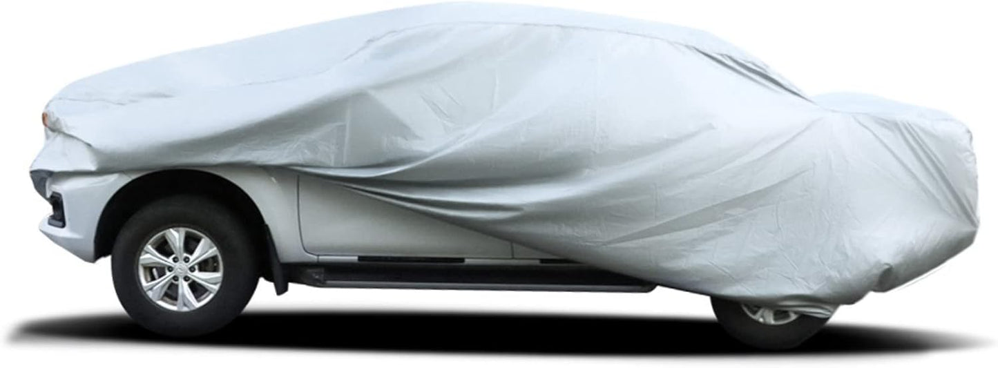 labwork Universal Exterior Full Car Cover Silver Replacement for Truck Pickup Covers Outdoor Sun Rain All Weather 260inch(L) x 80inch(W) x 65inch(H)