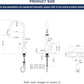 PHICHI Matte Black Kitchen Faucet