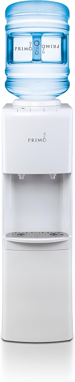 Primo White 2 Spout Top Load Hot and Cold Water Cooler Dispenser